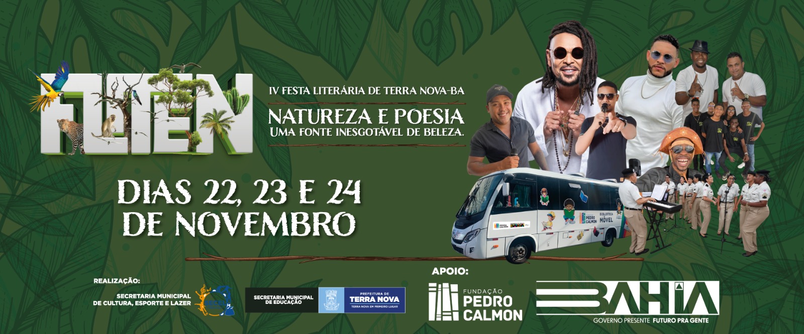 IV edição FLITEN - Festa Literária de Terra Nova/Ba retrata Natureza e Poesia